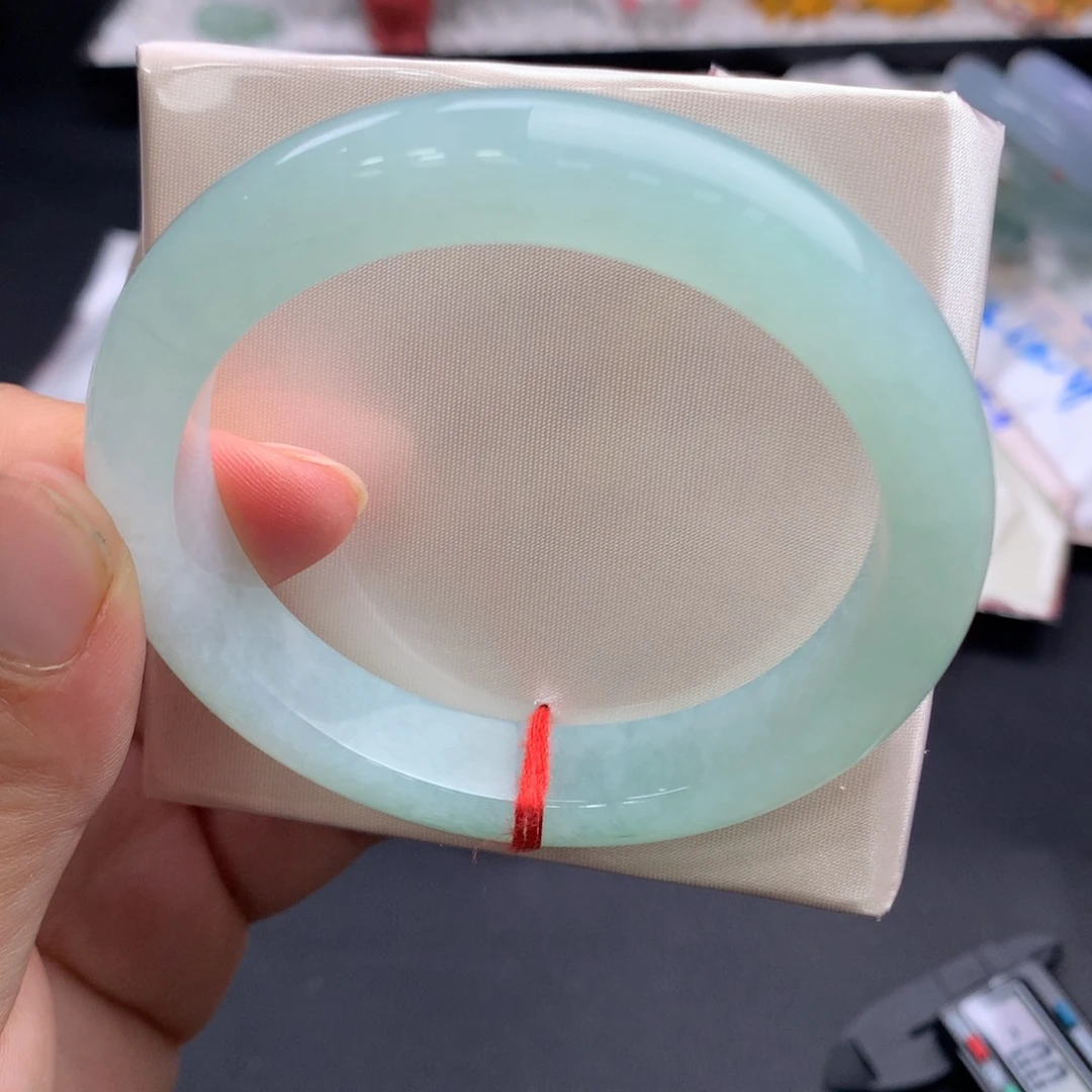 翡翠未镶嵌手镯13号，强推