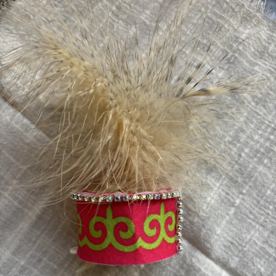 爱美妈妈民族风羽毛发卡