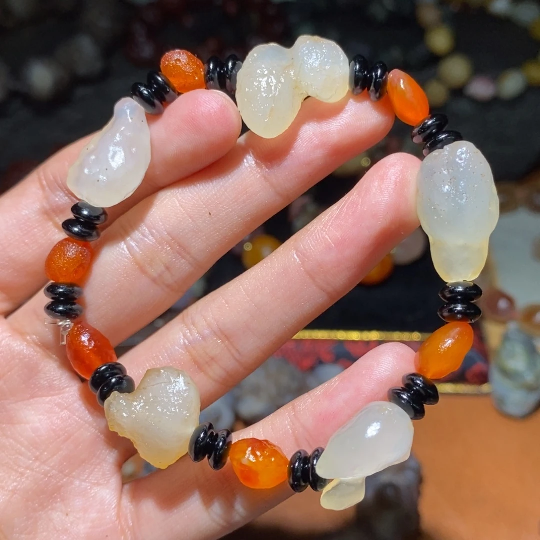未镶嵌玛瑙/玉髓珠宝半成品