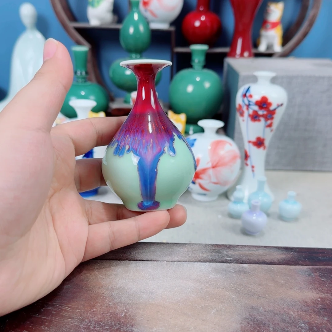 陶瓷手工小花器摆件