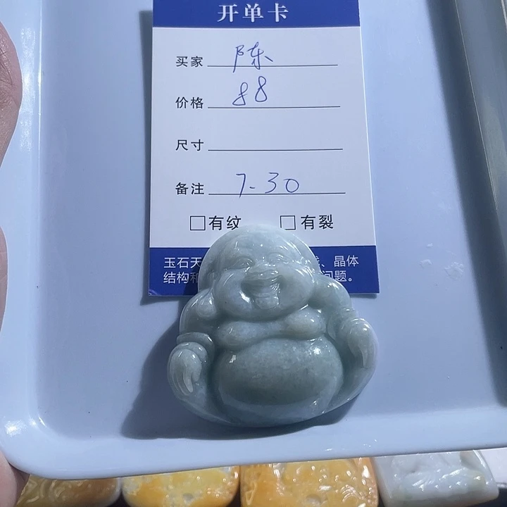 陈***照翡翠未镶嵌颈饰翡翠