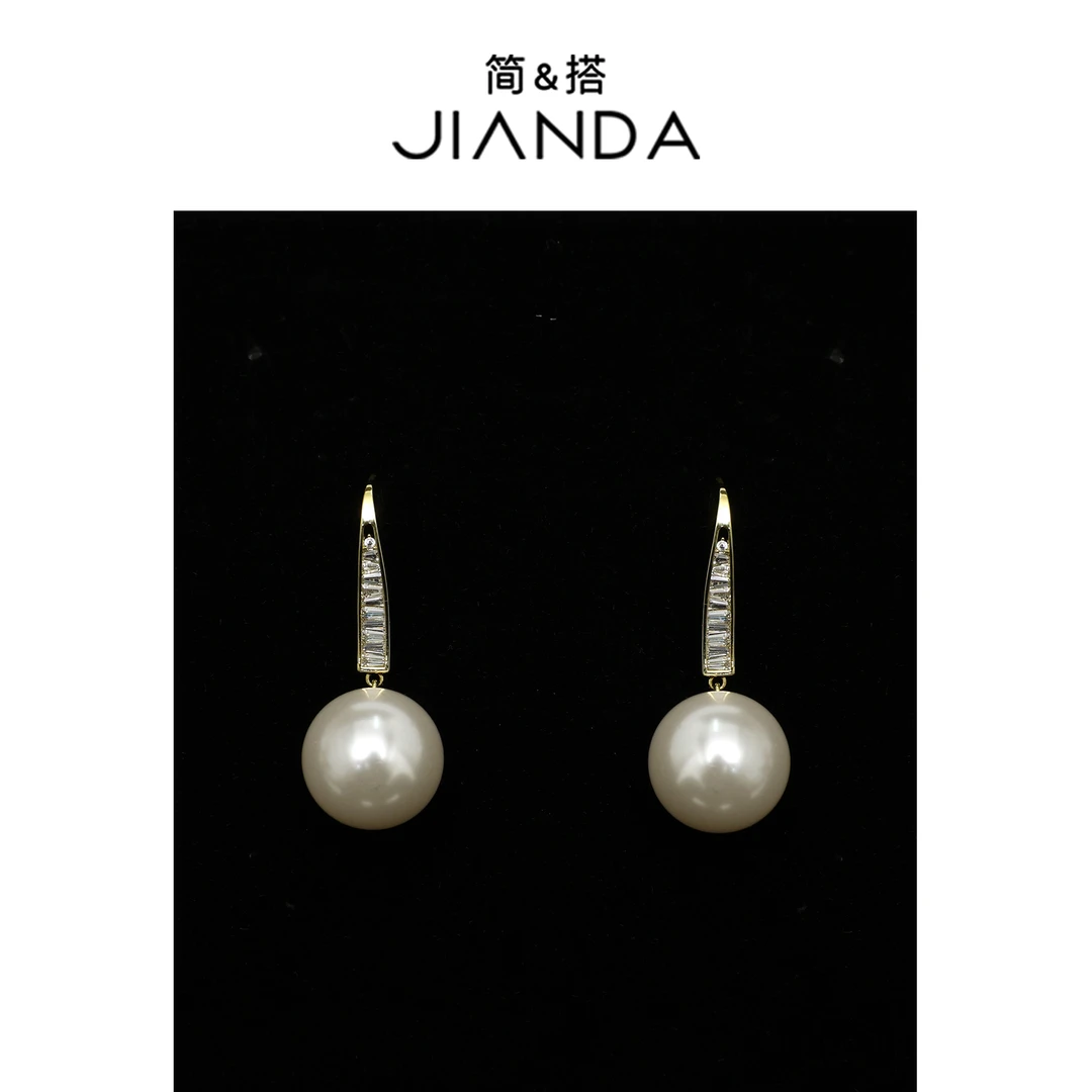 简&搭 合金耳饰 【千屿Sheila】白月光耳环254-EH/1110-16187