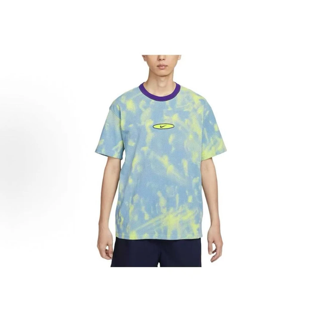 Nike耐克  夏季运动休闲针织短袖T恤春夏透气印花男款HJ0765-736