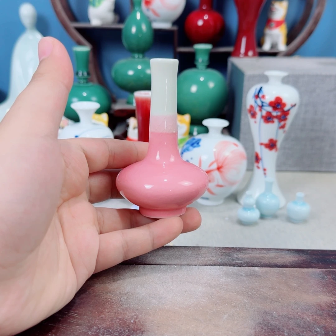 陶瓷手工小花器摆件