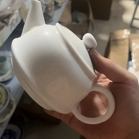 陶瓷大球泥手工壶一个
