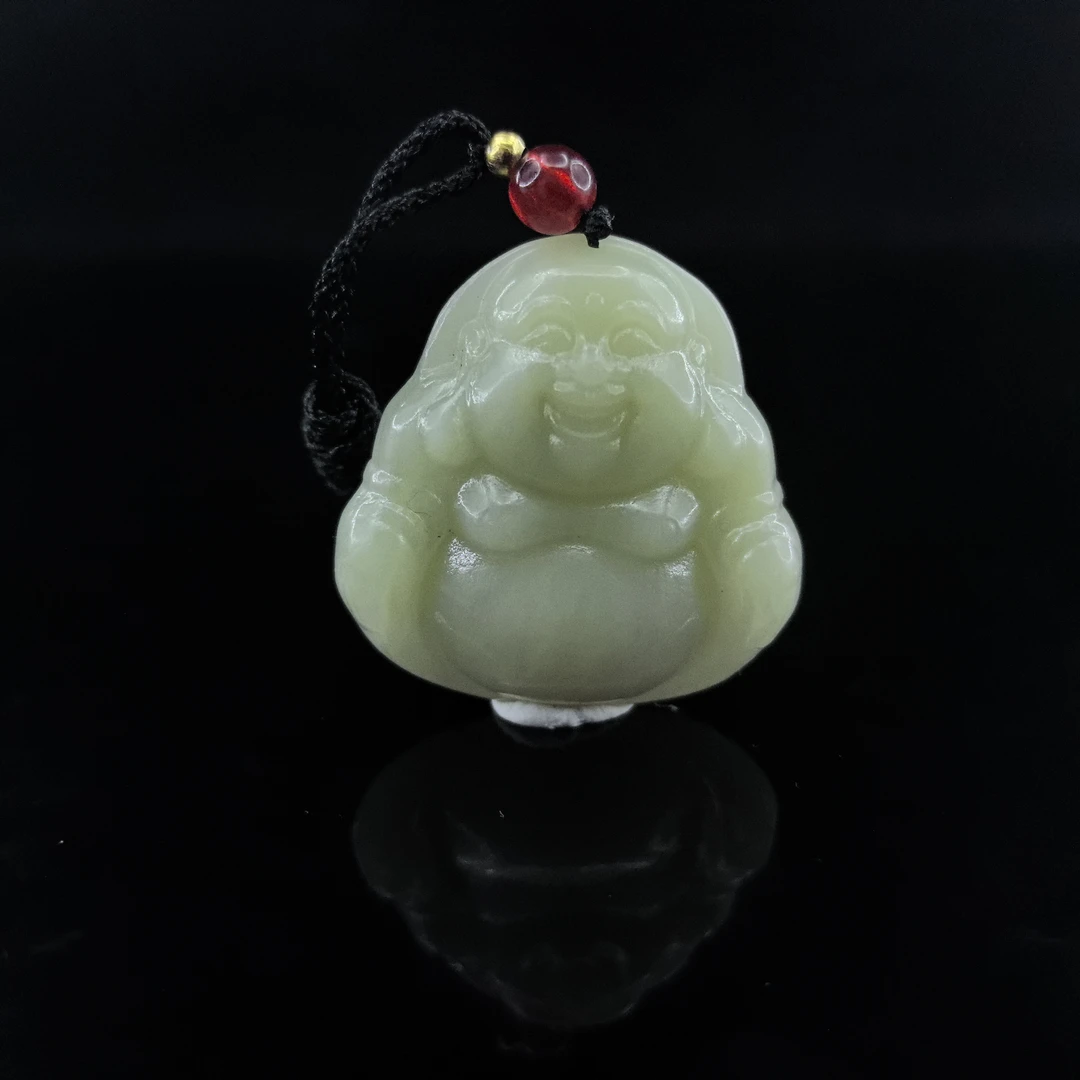 hz-57【和田玉35佛公】36×35.1×9.1mm、17.55g