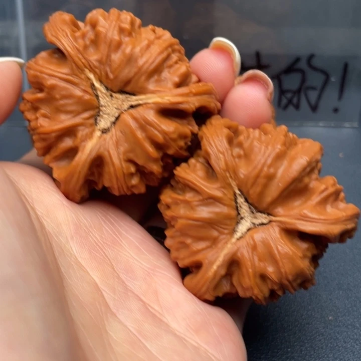 天***阔吊坠文玩核桃白狮子