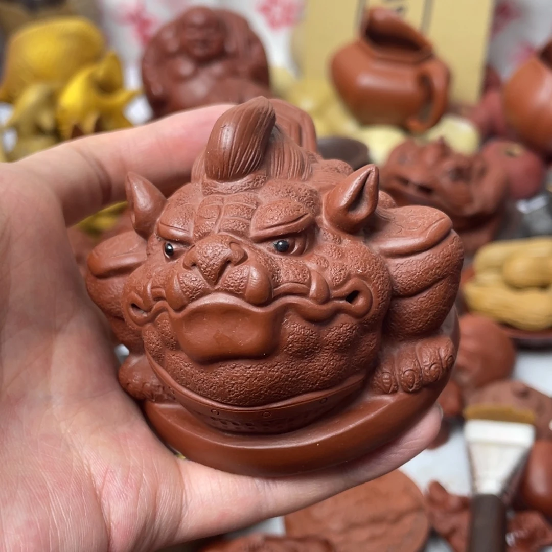 紫砂茶宠紫砂瑕疵