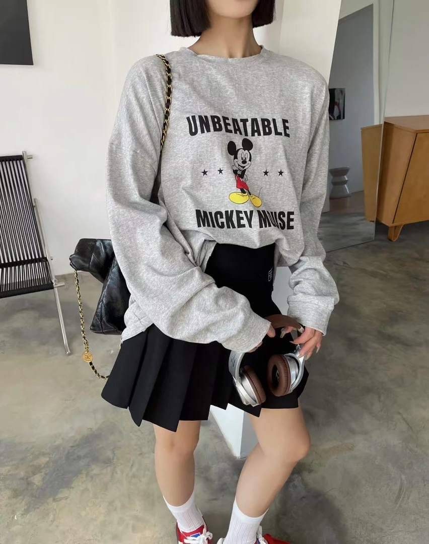 （露露）键盘家#宽松百搭圆领米奇卫衣#2233【早夏款】