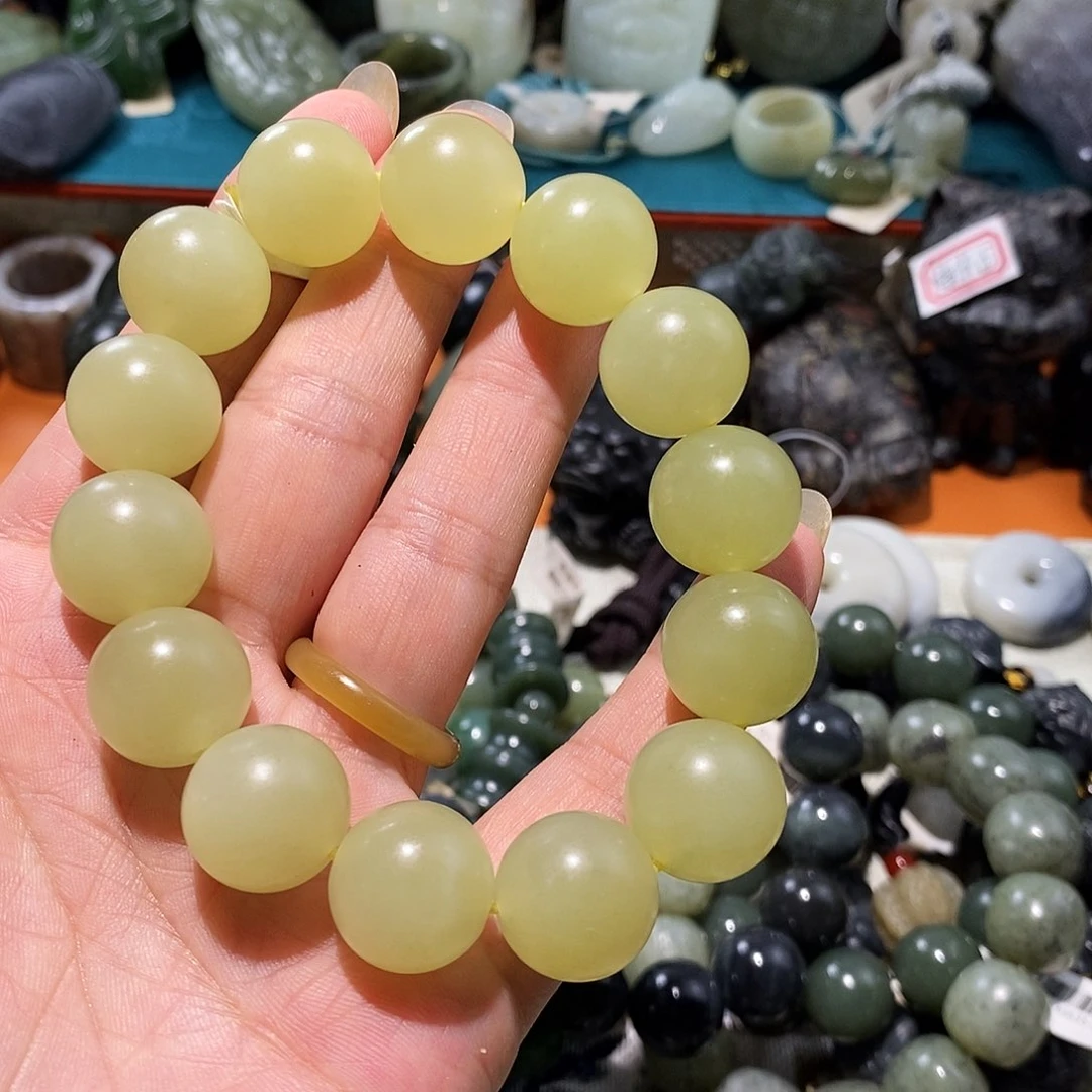 痞***丘手串未镶嵌和田玉