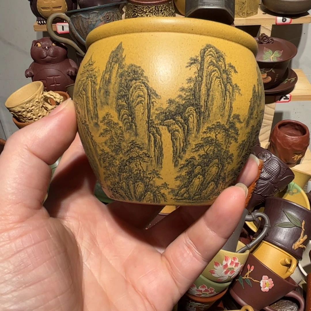 紫砂茶杯宜兴紫砂主人杯