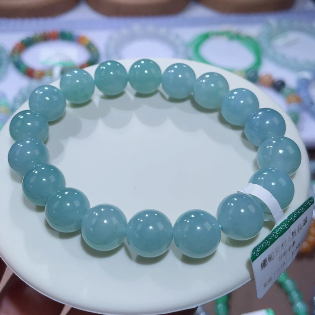 未镶嵌手链翡翠孔雀绿