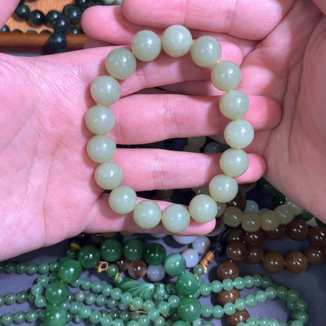 和田玉手串未镶嵌