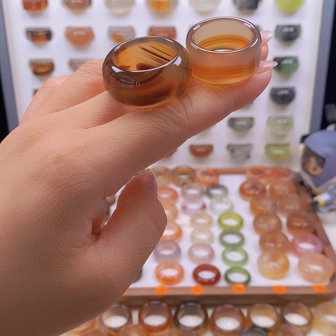 天***ა未镶嵌戒指玛瑙/玉髓港27