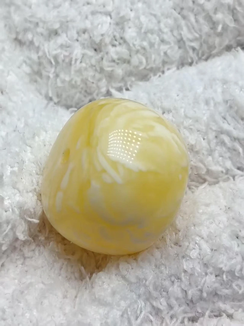 猴头蜜蜡配饰墩子19.8*14.5mm白蜡妖花