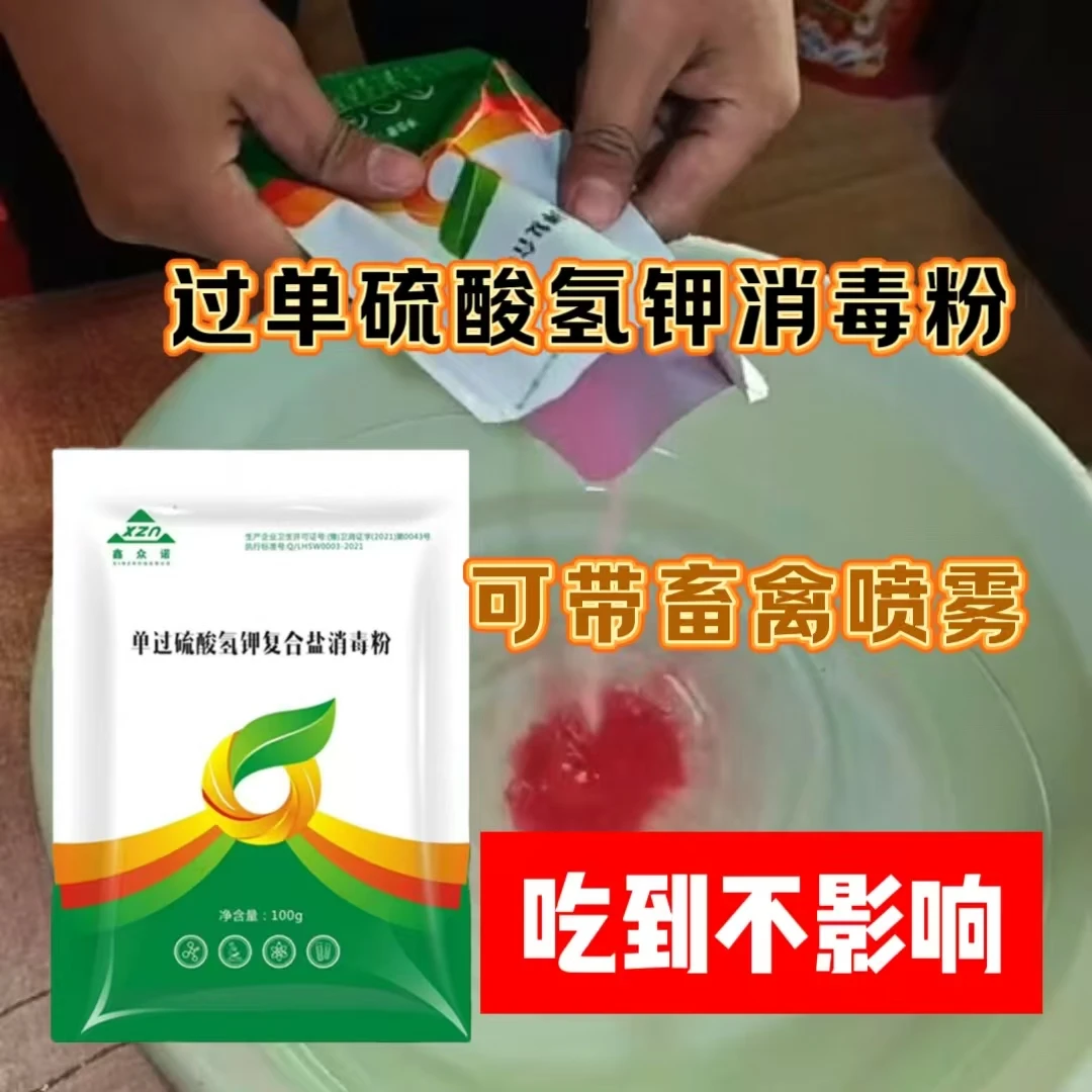 过单硫酸氢钾:鸽子鹌鹑土鸽肉鸽信鸽家鸽养鸽场环境消毒用