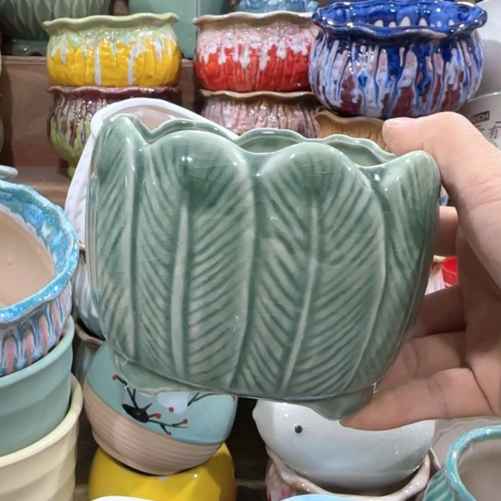 不清楚问客服，多肉绿植花盆，有孔