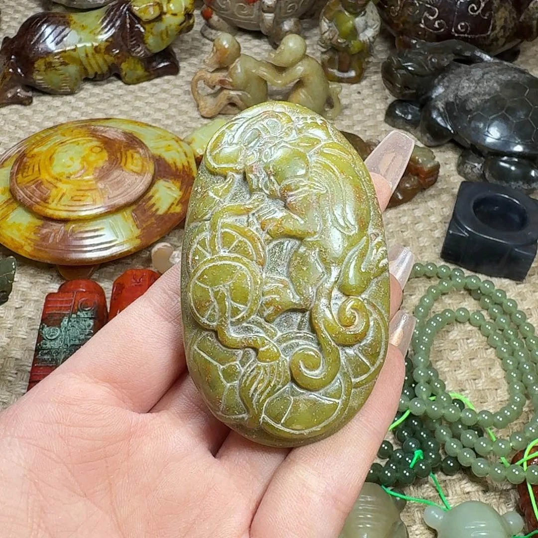 白玉菩提吊坠挂件