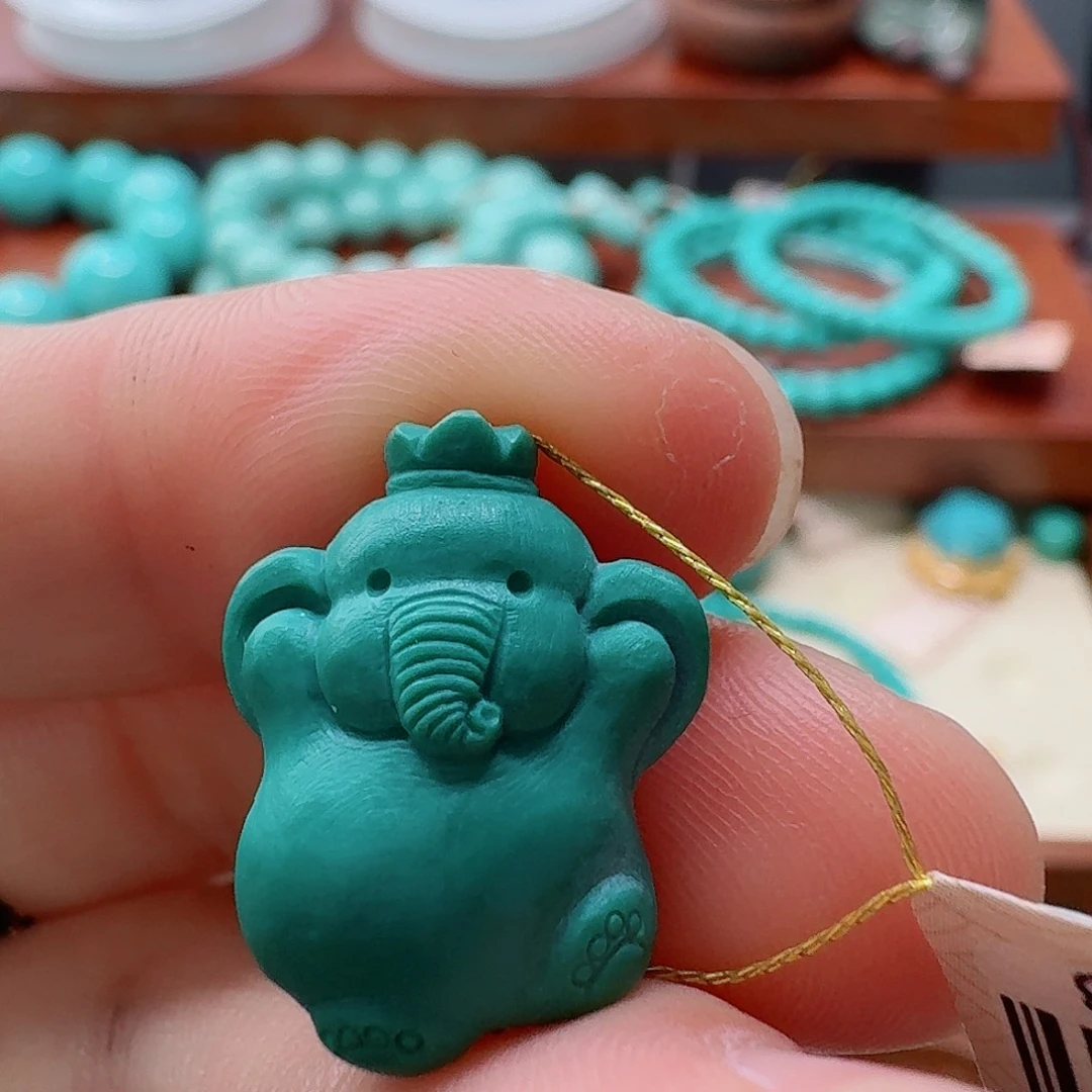 绿松石未镶嵌珠宝半成品