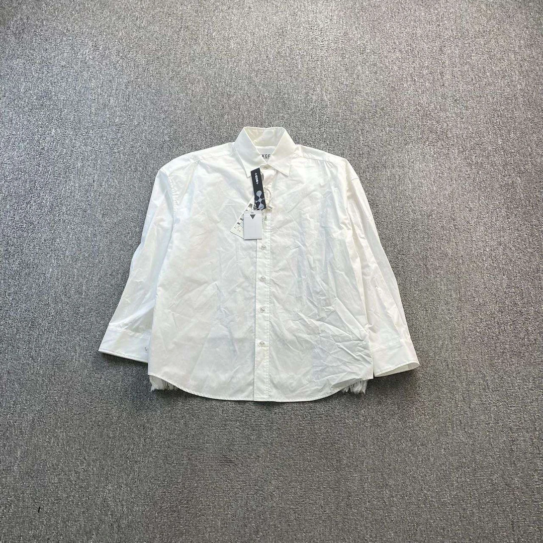 未使用 maje jp119 YKGF 拼接衬衫 1码 901985