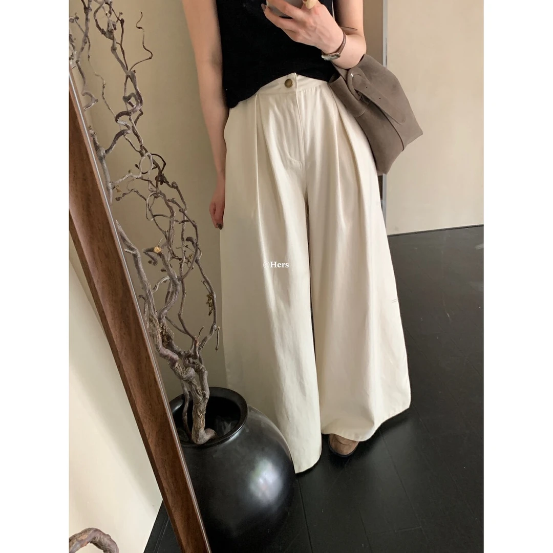 L-0921#秋款韩版时尚高级感宽松休闲裤