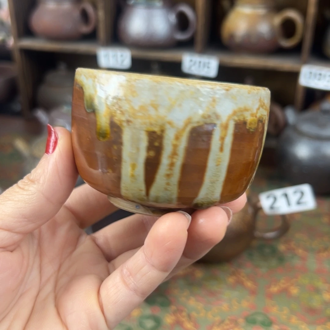 主人杯柴烧茶器主人杯