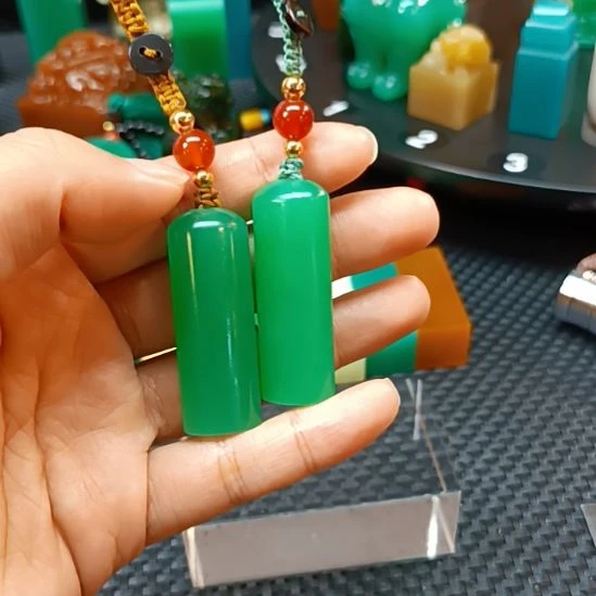 印石寿山石雅安新绿随行章