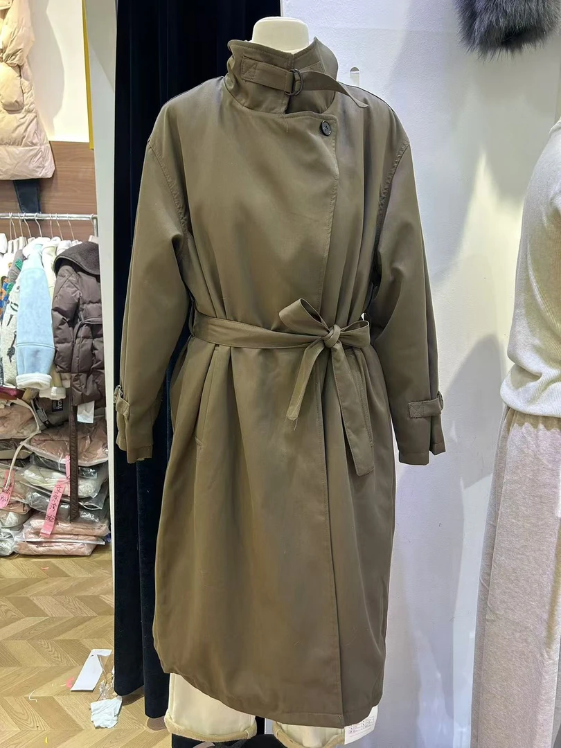 杨茹家182时尚风衣款羽绒服