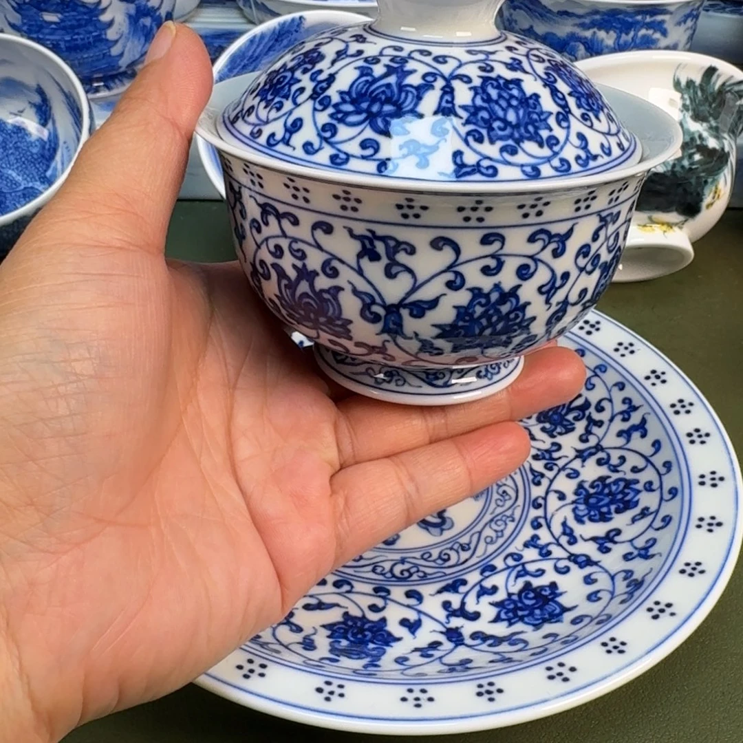 陶瓷景德镇纯手绘茶具圆圆288