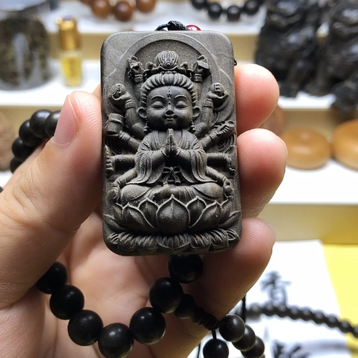 檀香木手串/手链墨**年老山檀香千手观音