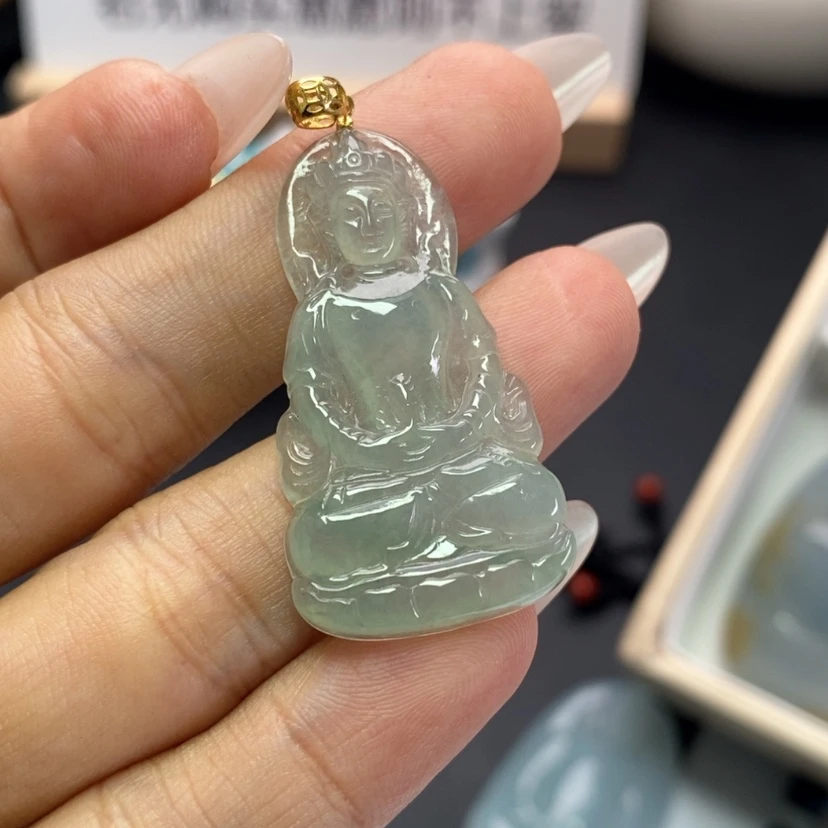 【闪购商品】颈饰18K金镶嵌翡翠贰*翡翠