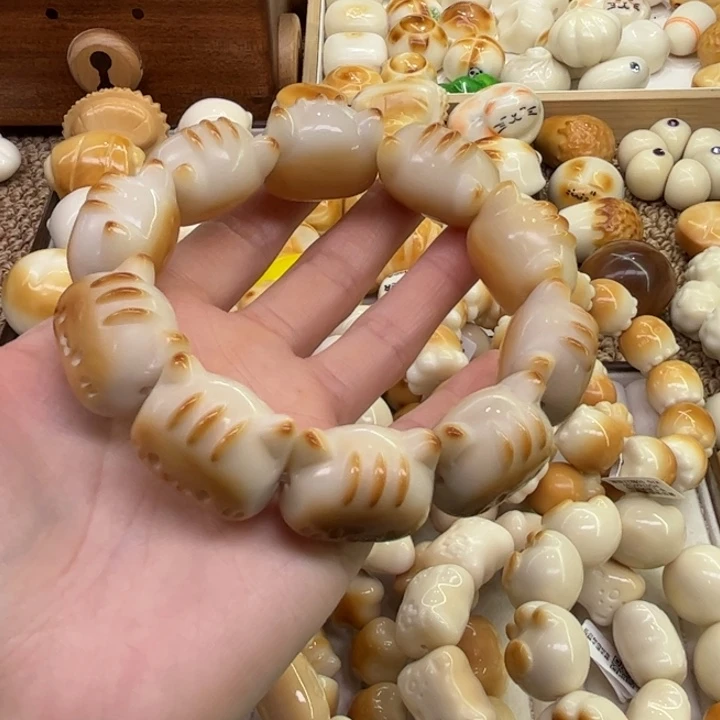 把件菩提根/象牙果12.30.42象牙果炭烤法棍猫微瑕