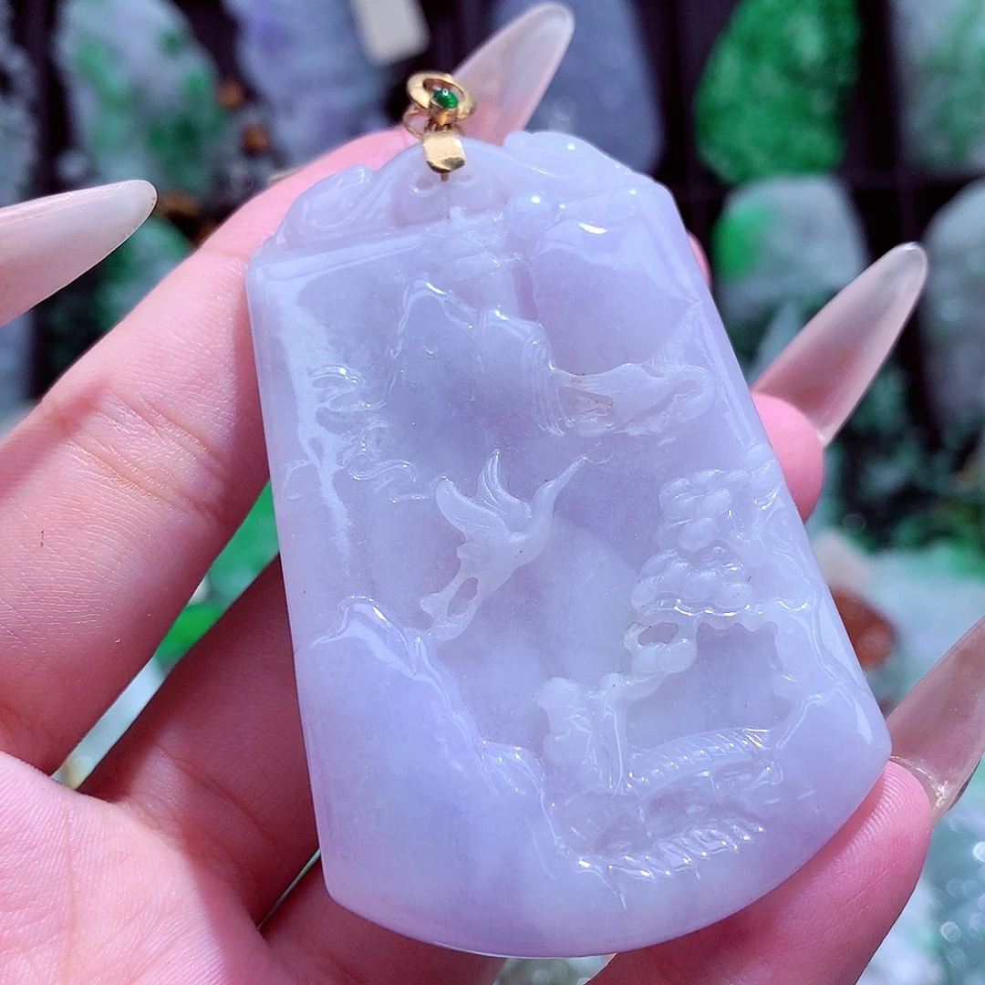 翡翠未镶嵌项链挂件