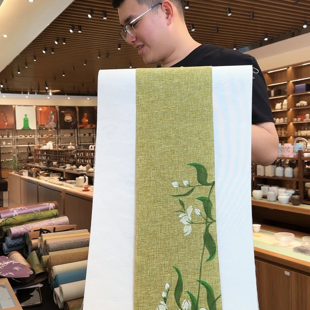 两米一白底茶席茶席茶席