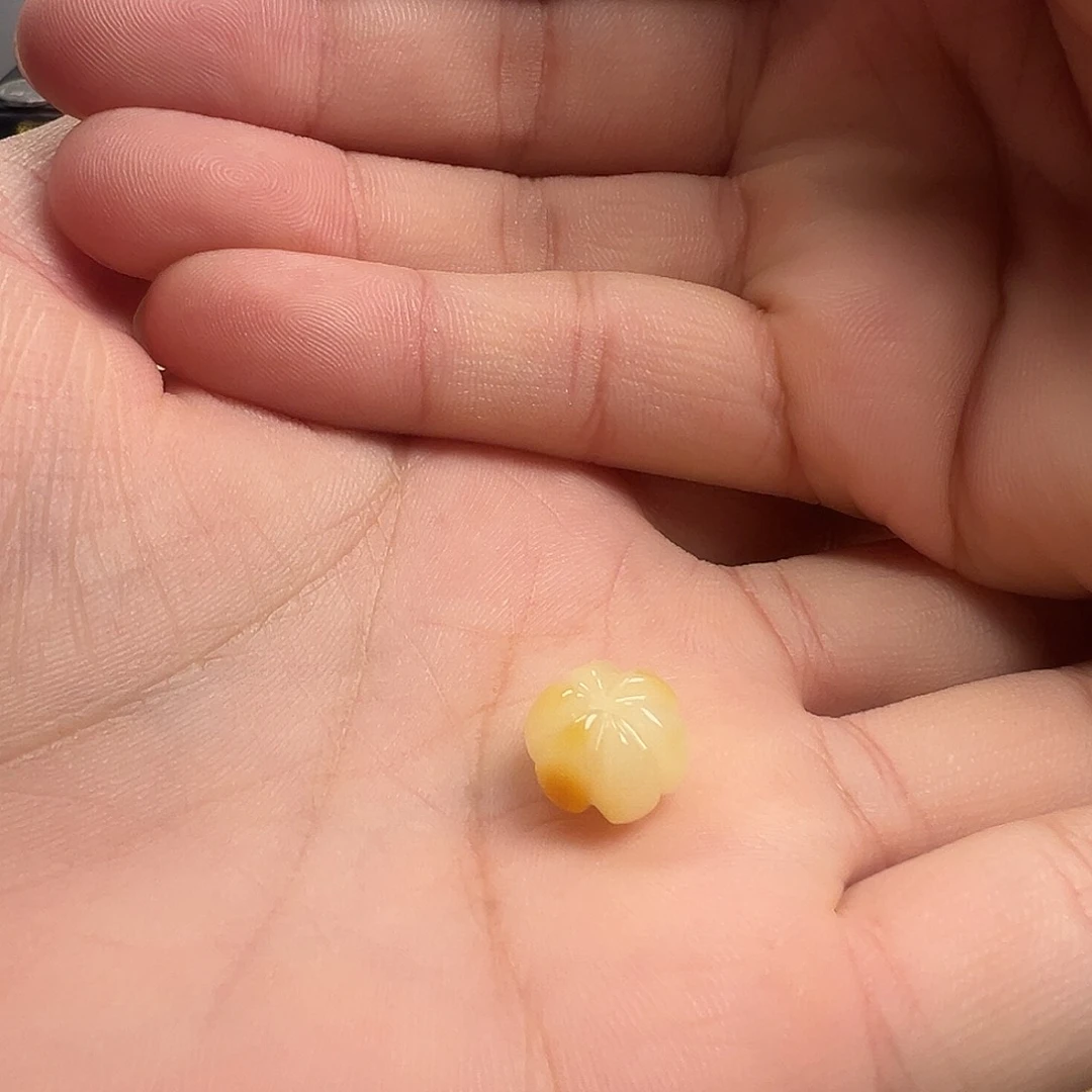 蜜蜡颈饰未镶嵌南瓜珠提溜