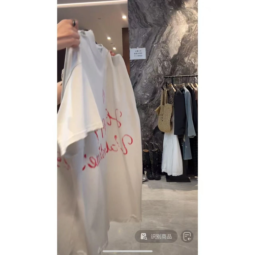 徐秋阳  誓言（大版型)春季新款百搭时尚休闲显瘦短袖12718