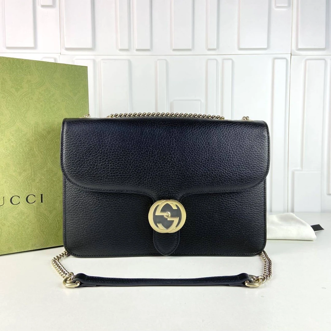 95新 GUCCI/古驰 小野专属 古驰黑金大号风琴 THHZ3235