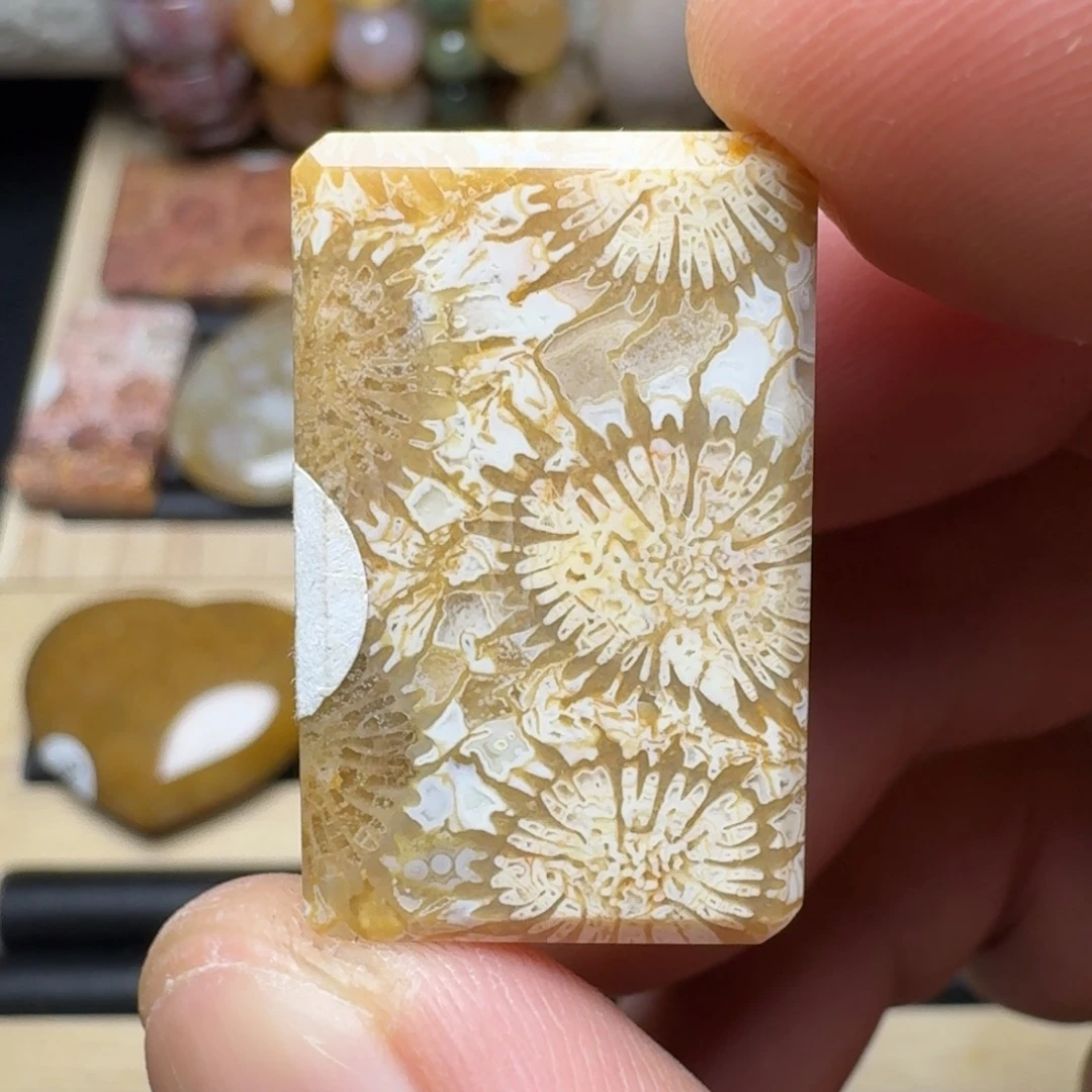 硅化玉未镶嵌纯天然色有机玉石保真色