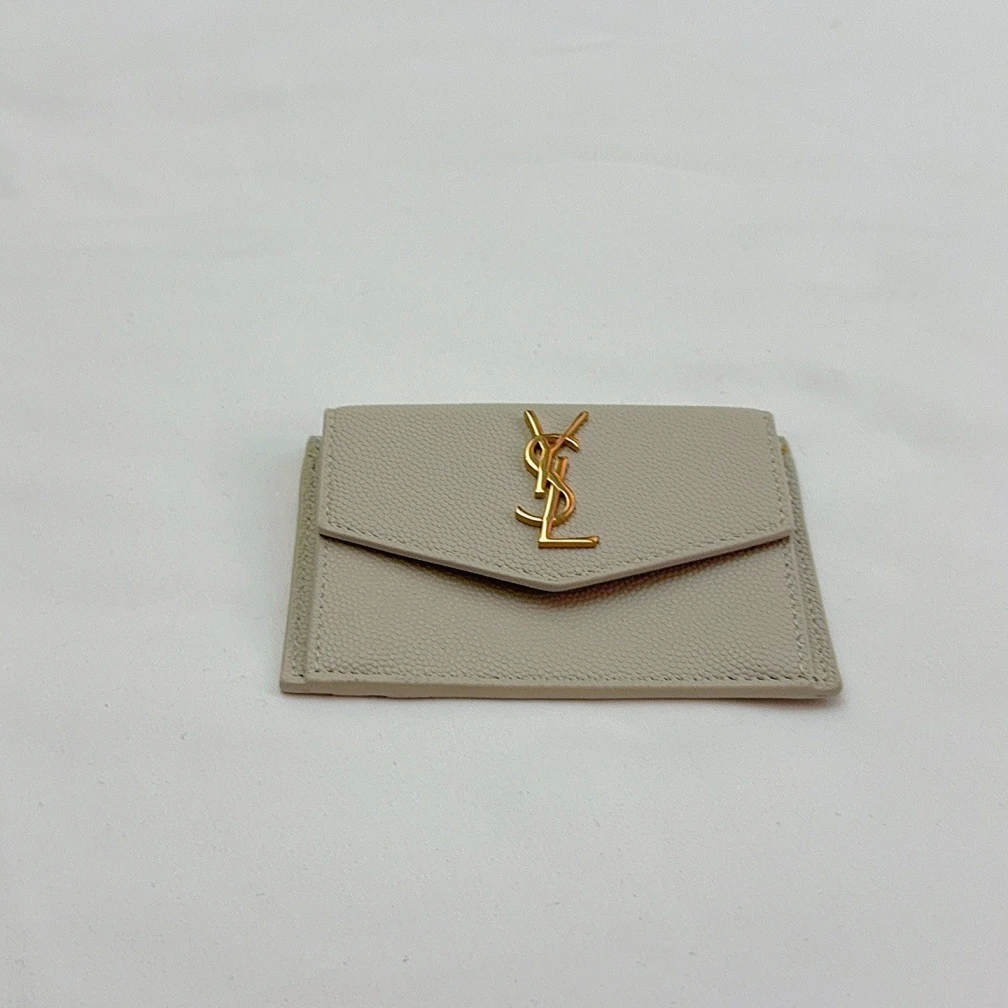 95新 YSL/圣罗兰  白色卡包  1450 8863