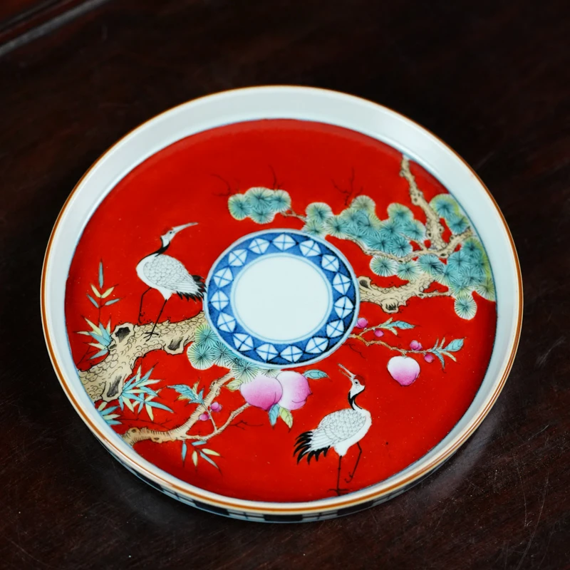 【陶珊居】松鹤延年-霖溪山房-壶承（霖溪0155）