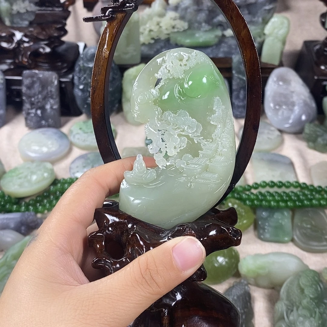 和田玉未镶嵌颈饰