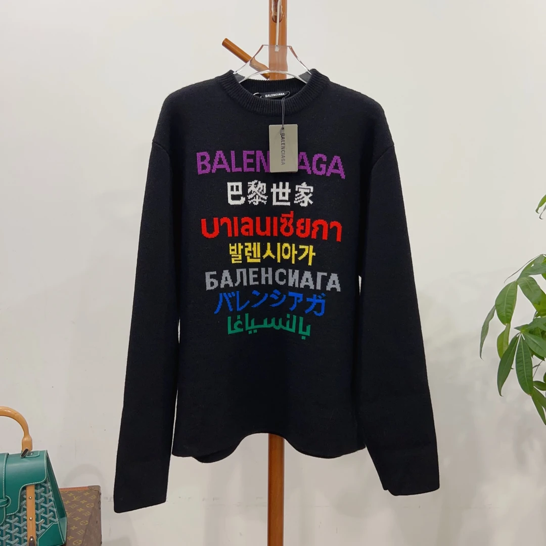 全新未使用 Balenciaga/巴黎世家 毛衣尺码XS成色看直播 GSS24810