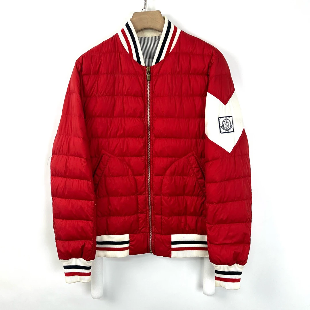 95新 MONCLER 2码/x TB Gamme Bleu袖标logo羽绒服/05861