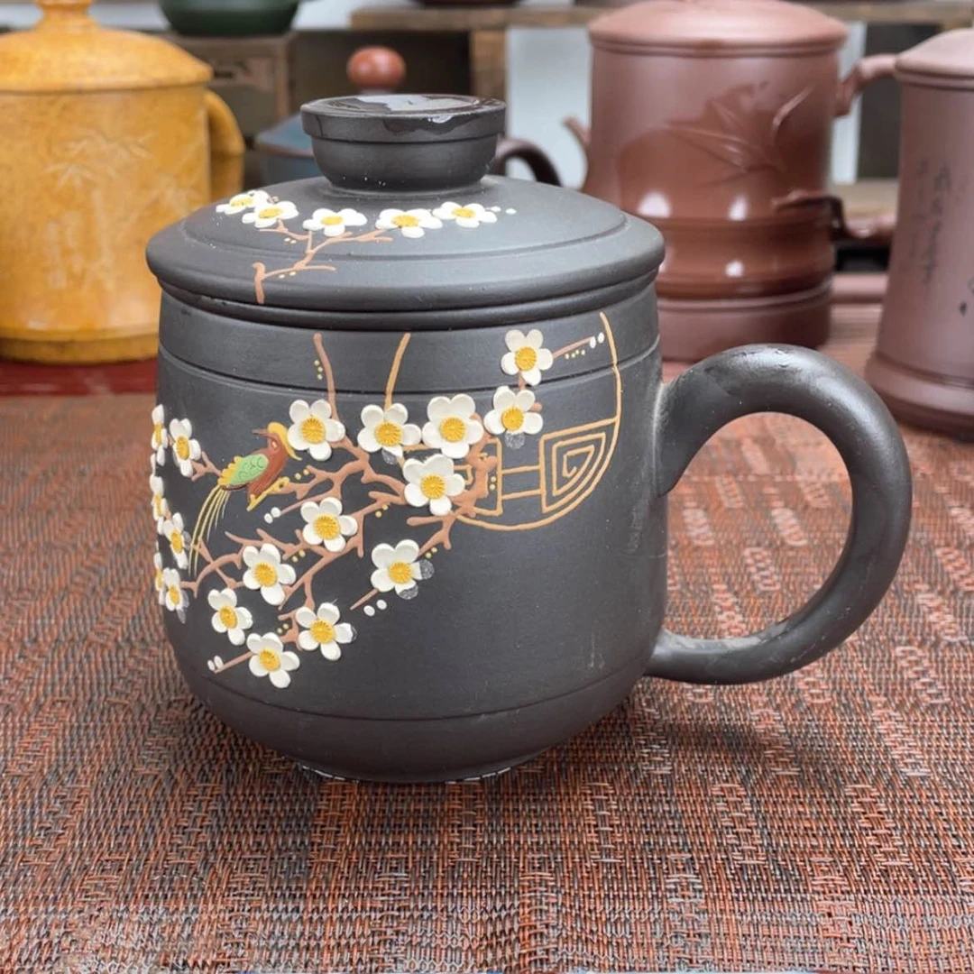 【闪购商品】紫砂茶杯宜兴原矿紫砂盖杯微瑕