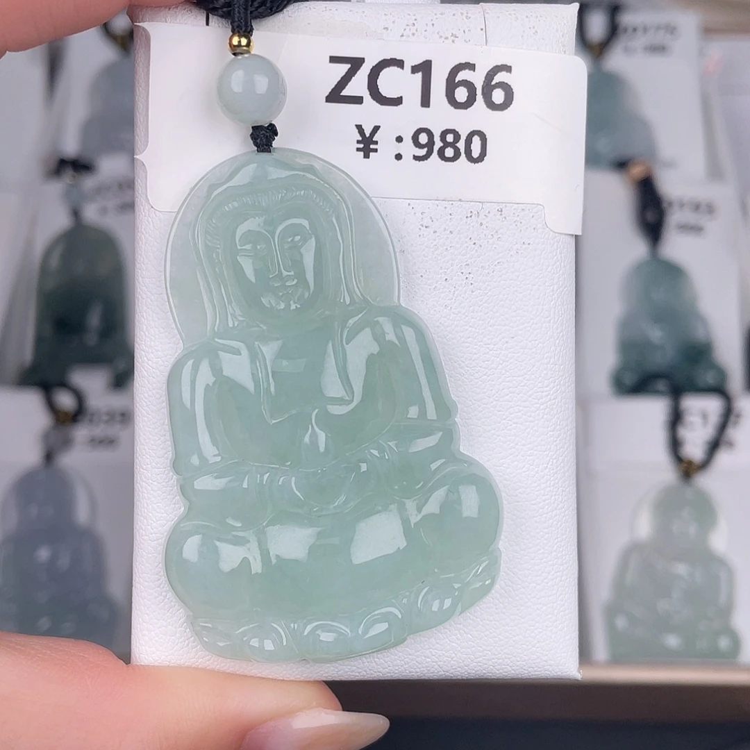 翡翠未镶嵌颈饰zc166