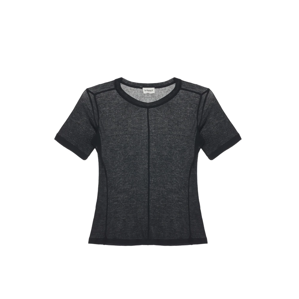 SANSTORE THE MEANING OF 修身圆领短袖T恤女款休闲透气 25春夏