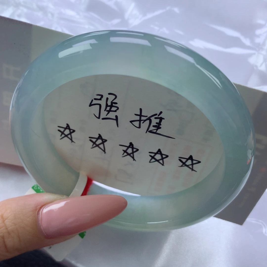 翡翠手镯未镶嵌缅甸天然翡翠A货55.8
