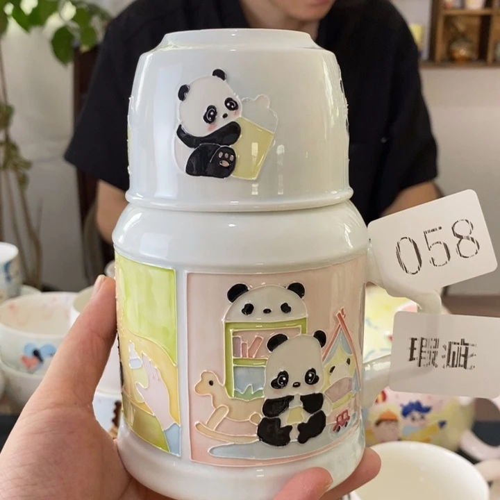 瓷片景德镇釉下彩手绘