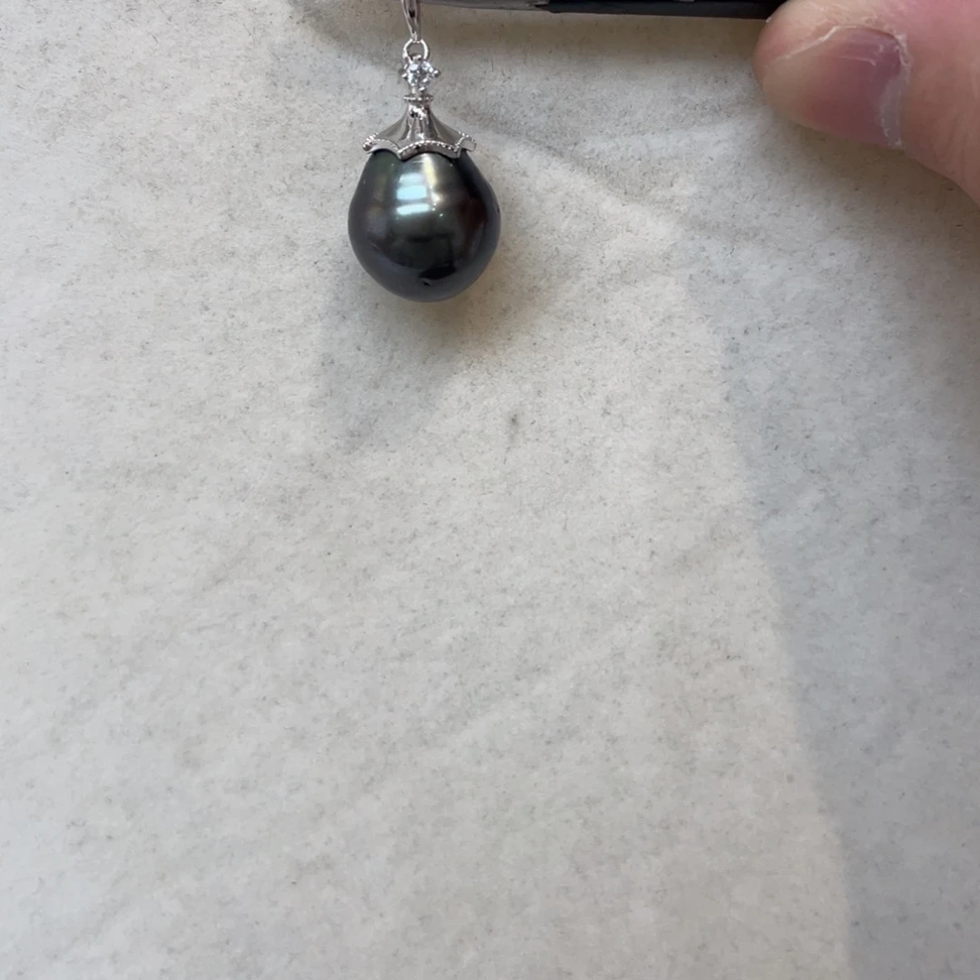 吊坠(不含链)海水珍珠银S925镶嵌