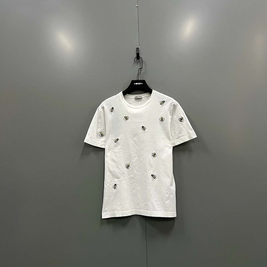95新 DIOR/迪奥 715 小蜜蜂刺绣短袖 XS码 606481